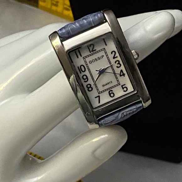 Gossip Quartz Watch Mother of Pearl Face Leather Strap - Picture 9 of 14